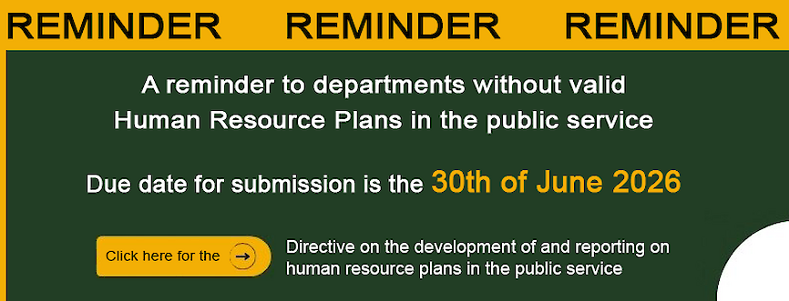 Reminder: Human Resource plans