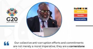 Collective anti-corruption a cornerstone of global peace-Min Buthelezi